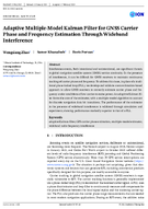 Adaptive MultipleModel Kalman Filter for GNSS Carrier Phase and Frequency Estimation Through Wideband Interference