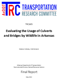 Evaluating the Usage of Culverts and Bridges by Wildlife in Arkansas