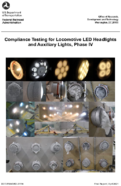 Compliance Testing for Locomotive LED Headlights and Auxiliary Lights Phase IV