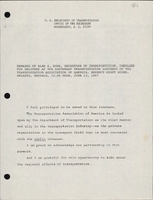 Remarks of Alan S Boyd Secretary of Transportation Prepared for Delivery at the Southeast Transportation Luncheon of the Transportation Association of America Atlanta Georgia