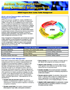 ATDM Program Brief Active Traffic Management