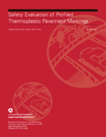 Safety Evaluation of Profiled Thermoplastic Pavement Markings
