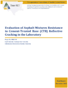 Evaluation of Asphalt Mixtures Resistance To CementTreated Base CTB Reflective Cracking in the Laboratory