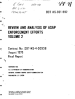 Review and Analysis of ASAP Enforcement Efforts Volume 2
