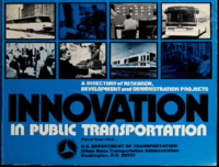 Innovation in Public Transportation A Directory of Research Development and Demonstration Projects Fiscal Year 1975