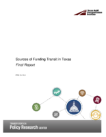 Sources of Funding Transit in Texas 2018
