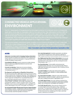 Connected vehicle applications  environment