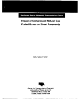 Impact of compressed natural gas fueled buses on street pavements