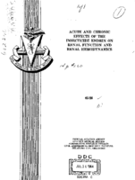 Acute and chronic effects of the insecticide endrin on renal function and renal hemodynamics