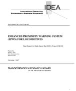 Enhanced Proximity Warning System EPWS for Locomotives