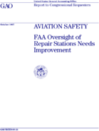 Aviation Safety FAA Oversight of Repair Stations Needs Improvement
