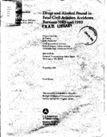 Drugs and Alcohol Found in Fatal Civil Aviation Accidents between 1989 and 1993
