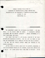 Remarks Prepared for Delivery by Secretary of Transportation Elizabeth Hanford Dole Presentation of the Department of Transportation Gold Award