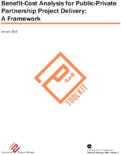 BenefitCost Analysis for PublicPrivate Partnership Project Delivery A Framework