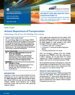 Case Study Arizona Department of Transportation Implementing a Suite of Travel Time Reliability Tools in Arizona