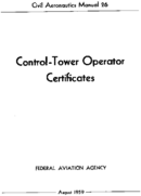 CAM 26 Control Tower Operator Certificates 1959