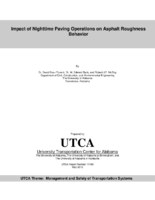 Impact of nighttime paving operations on asphalt roughness behavior