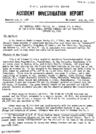 Investigation of Aircraft Accident PAN AMERICAN AIRWAYS BETWEEN HONOLULU AND SAN FRANCISCO 19561016