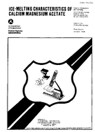 IceMelting Characteristics of Calcium Magnesium Acetate