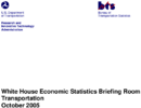 White House Economic Statistics Briefing Room Transportation October 2005