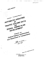Automatic Updating of Traffic Volume Data for Signal Timing Plan Development