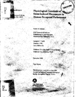 Physiological Correlates of StressInduced Decrements in Human Perceptual Performance