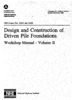 Design and Construction of Driven Foundations  Volume II
