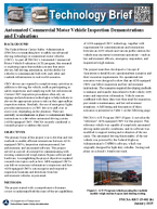 Automated Commercial Motor Vehicle Inspection Demonstrations and Evaluations Technology Brief