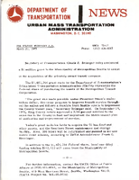 Department of Transportation News Urban Mass Transportation Administration UMTA 7317