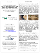 Design Guidelines and Mitigation Strategies for Reducing Sedimentation of MultiBarrel Culverts Brief