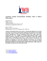 Advanced aviation environmental modeling tools to inform policymakers