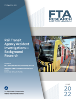 Rail Transit Agency Accident Investigations  Background Research