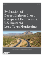 Evaluation of Desert Bighorn Sheep Overpass Effectiveness  US Route 93 LongTerm Monitoring