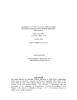 Development of a Customer Satisfaction and Service Quality Measurement Method and Tool for the Rhode Island Public Transit Authority Final Report
