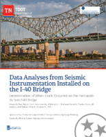 Data Analyses from Seismic Instrumentation Installed on the I40 Bridge