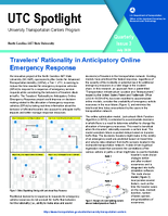 Travelers Rationality in Anticipatory Online Emergency Response