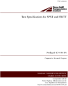 Test Specifications for SPST and HWTT