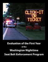 Evaluation of the First Year of the Washington Nighttime Seat Belt Enforcement Program