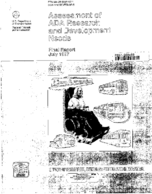 Assessment of ADA Research and Development Needs