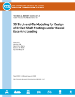3D StrutandTie Modeling for Design of Drilled Shaft Footings Under Biaxial Eccentric Loading