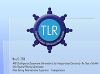 MPO Challenges to Disseminate Information to the Transportation Community The Case of the MidOhio Regional Planning Commission