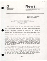 Remarks Prepared for Presentation by Secretary of Transportation Elizabeth Hanford Dole ColbySawyer College