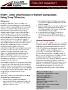 Direct Determination of Cement Composition Using Xray Diffraction Project Summary