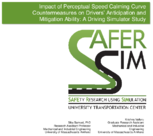Impact of Perceptual Speed Calming Curve Countermeasures on Drivers Anticipation and Mitigation Ability  A Driving Simulator Study