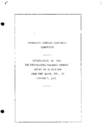 Interstate Commerce Commision Report of the Accident  Investigation Occuring on the PENNSYLVANIA RAILROAD FORT WAYNE IN
