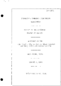 Interstate Commerce Commision Report of the Accident  Investigation Occuring on the CINCINNATI NEW ORLEANS AND TEXAS PACIFIC RAILWAY SOUTHERN RAILWAY LINES WEST SALE CREEK TN