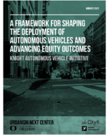A Framework for Shaping the Deployment of Autonomous Vehicles and Advancing Equity Outcomes