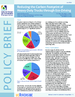 Reducing the Carbon Footprint of HeavyDuty Trucks through EcoDriving Policy Brief