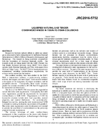 Liquefied natural gas tender crashworthiness in traintotrain collisions