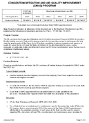 Congestion Mitigation and Air Quality Improvement CMAQ Program